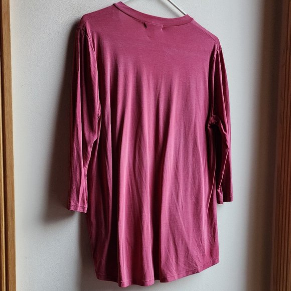 Cherish Mauve V-Neck Draped Jersey Size Medium - Picture 10 of 13